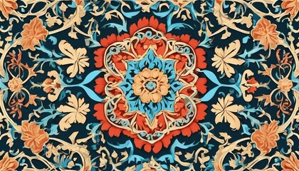 Floral Arabesque Opulence: A Tapestry of Intricate Beauty