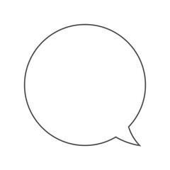 シンプルな漫画の吹き出し