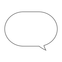 シンプルな漫画の吹き出し