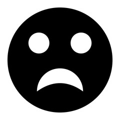 Confused Expression glyph icon