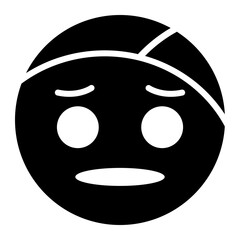 Fototapeta premium Sick Day Sketches glyph icon