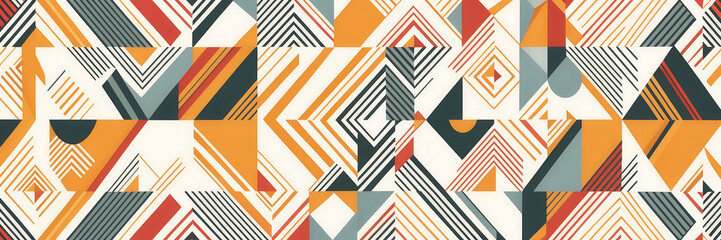 Textile pattern design with bold geometric shapes and a modern aesthetic.