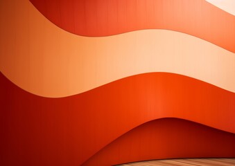 Abstract background in various shades of red forming waves