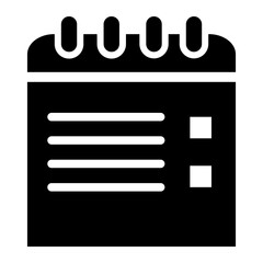 Memo Pad glyph icon