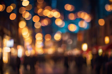 abstract christmas background,out of focus Christmas light decorations on a tree.