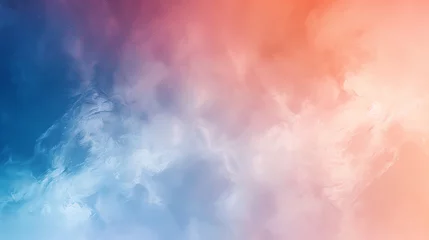 Fotobehang Peach Fuzz white and blue nova sky abstract background © ArtAN