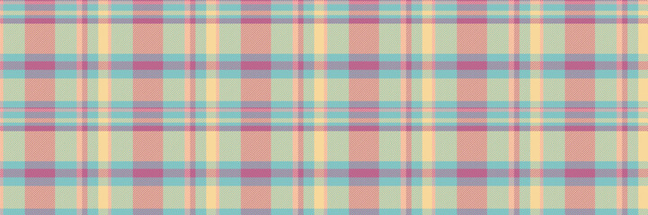 Flooring fabric check plaid, english texture tartan pattern. Show seamless textile vector background in teal and amber colors.