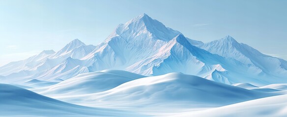 background snow ice mountain - obrazy, fototapety, plakaty