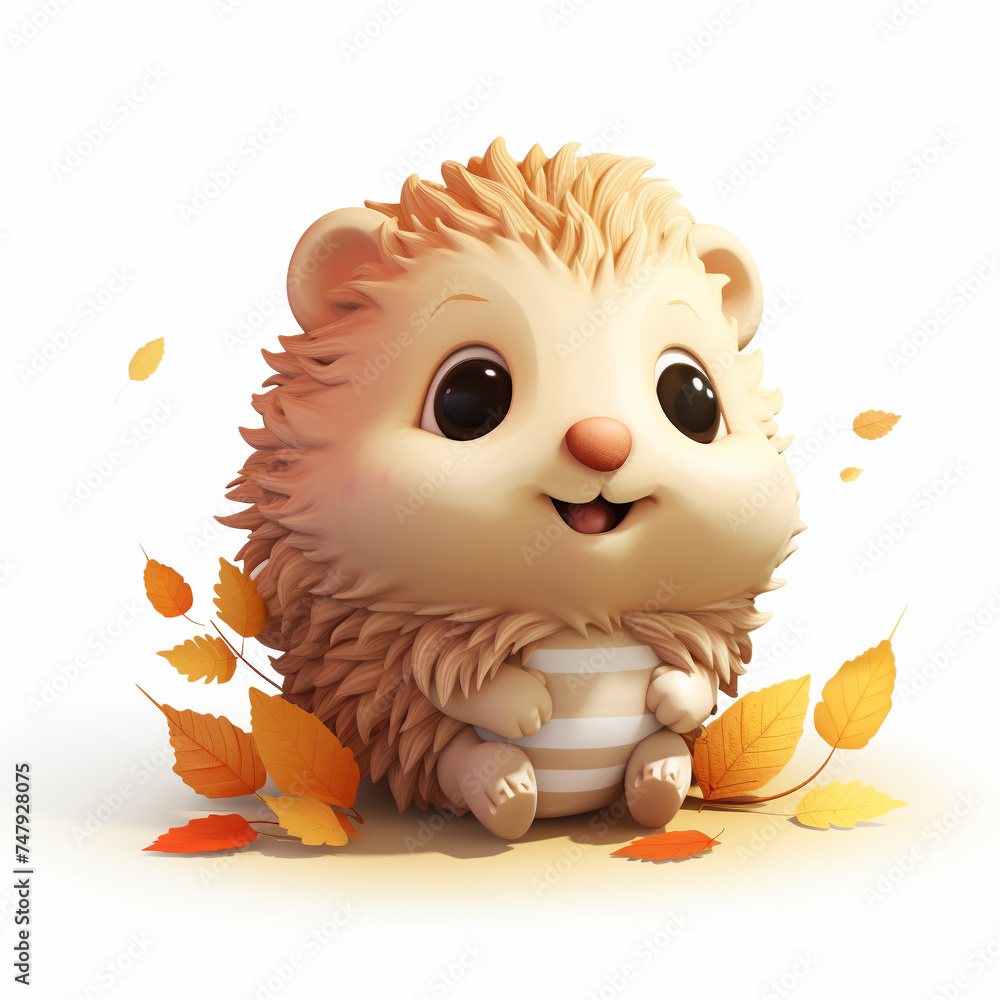 Poster hedgehog illustration