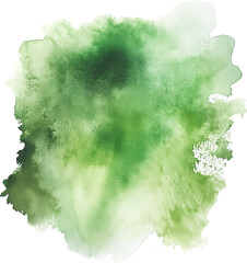 green watercolor texture paint stain