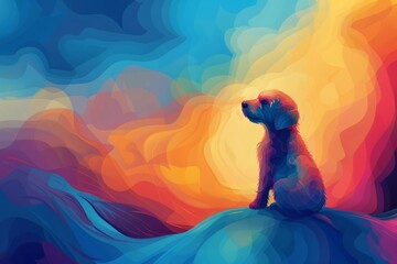 Abstract background for National Puppy Day