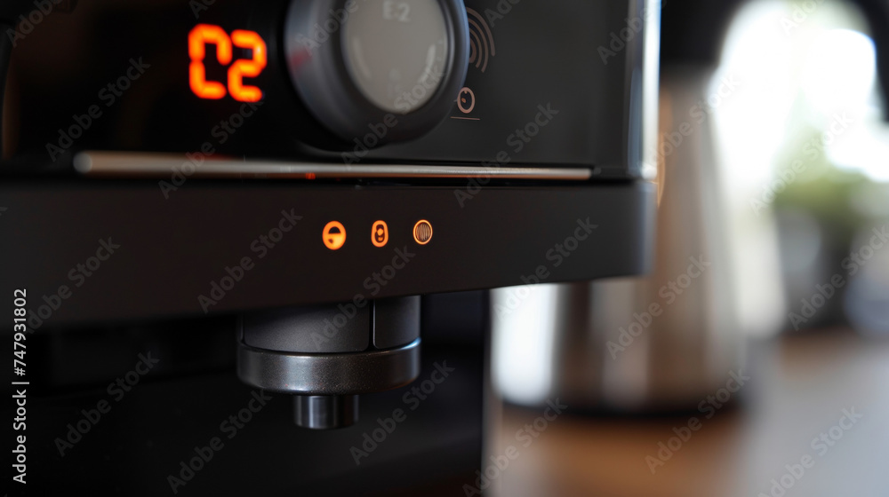 Poster the led display shows the precise temperature and brewing time ensuring a perfect cup every time.