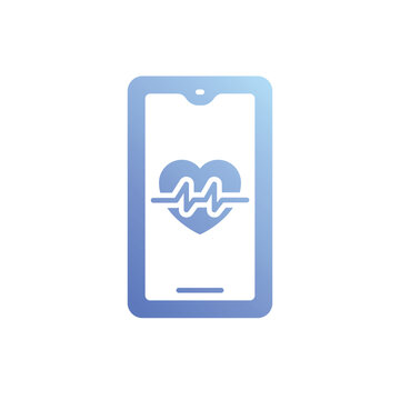 recommend clip art: Healthcare App icon vector stock illustration