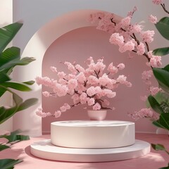 Pink sakura showcase