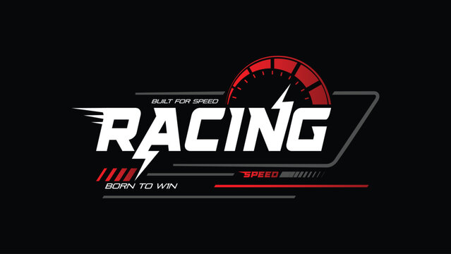 Drive your fashion forward with the irresistible allure of the car racing speed trendy logo, designed to adorn automotive apparel and stickers.
