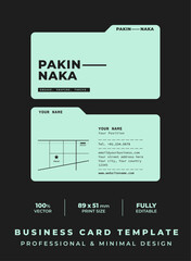 Professional and Minimal Business Card - Creative and Clean Business Card Template.
