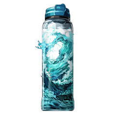 sports bottle on white background