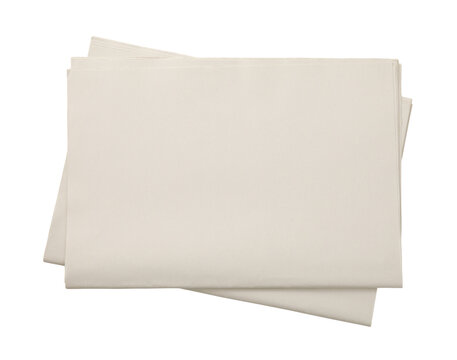 Blank Daily Newspaper isolated, Daily Newspaper mock-up concept, PNG transparency