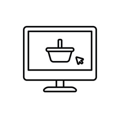 Ecommerce icon vector stock illustration