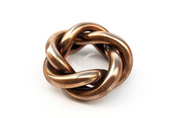 Fototapeta premium Close up of a ring on a white surface, ideal for jewelry or wedding concepts