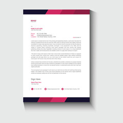 Corporate business letterhead design template