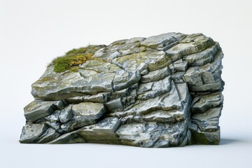 A rock covered in lush green moss. Perfect for nature backgrounds