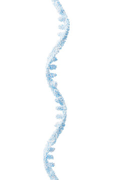 RNA with biological concept, 3d rendering.