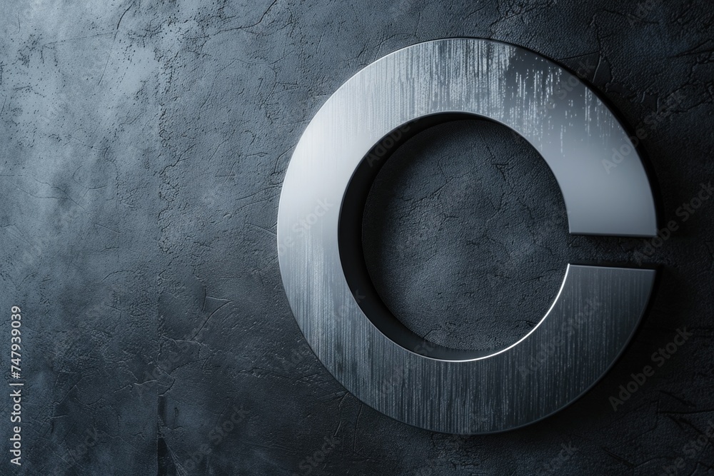 Poster close up of a metal sign on a wall. suitable for various design projects