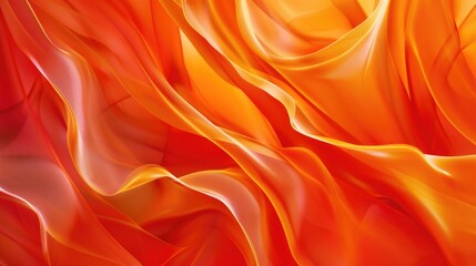 Obraz premium Detailed close up of red and orange fabric. Suitable for textile backgrounds