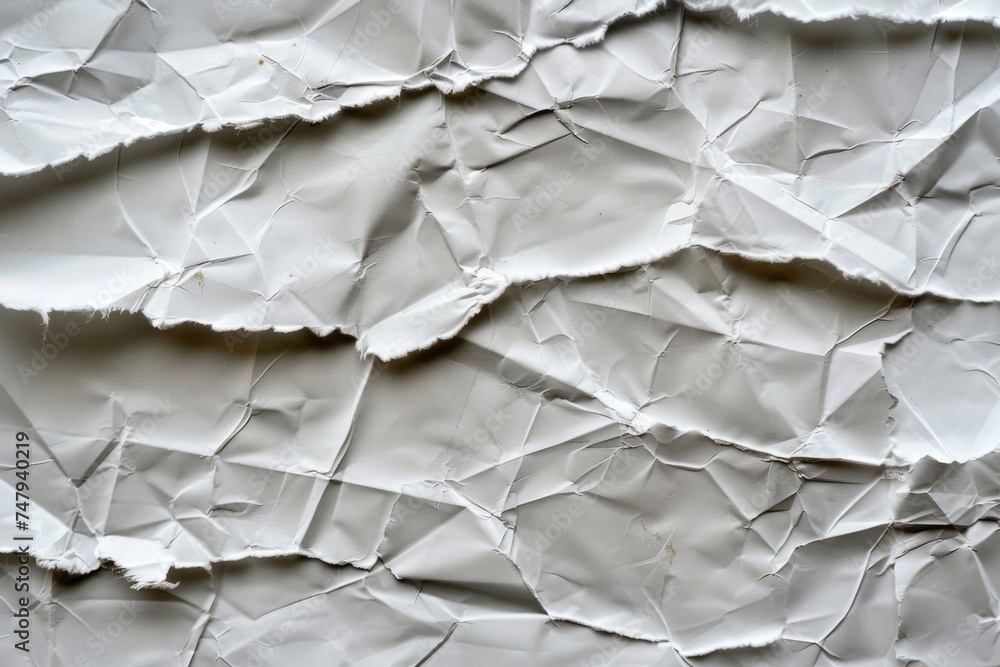 Poster close up of a piece of white paper, suitable for various design projects