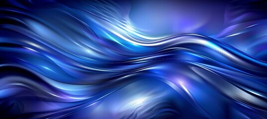 Abstract blue and purple waves on dark background for contemporary modern design projects