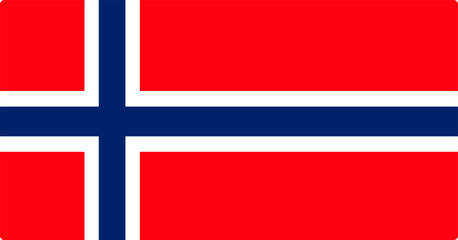 vector illustration flag of Norway