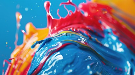 Close up of colorful liquid substance, ideal for scientific projects or abstract backgrounds