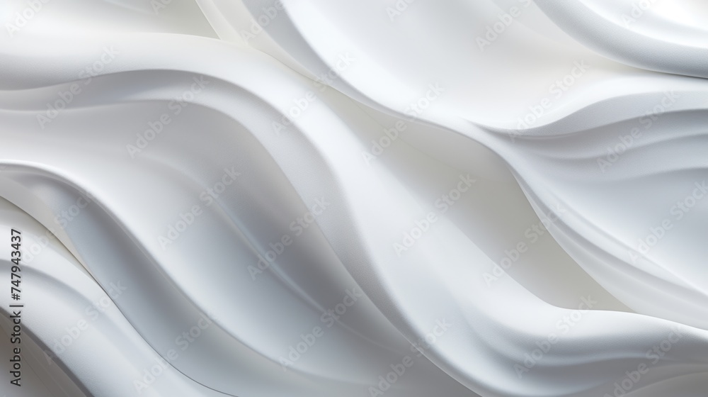 Poster a close up view of white fabric. can be used for textile backgrounds