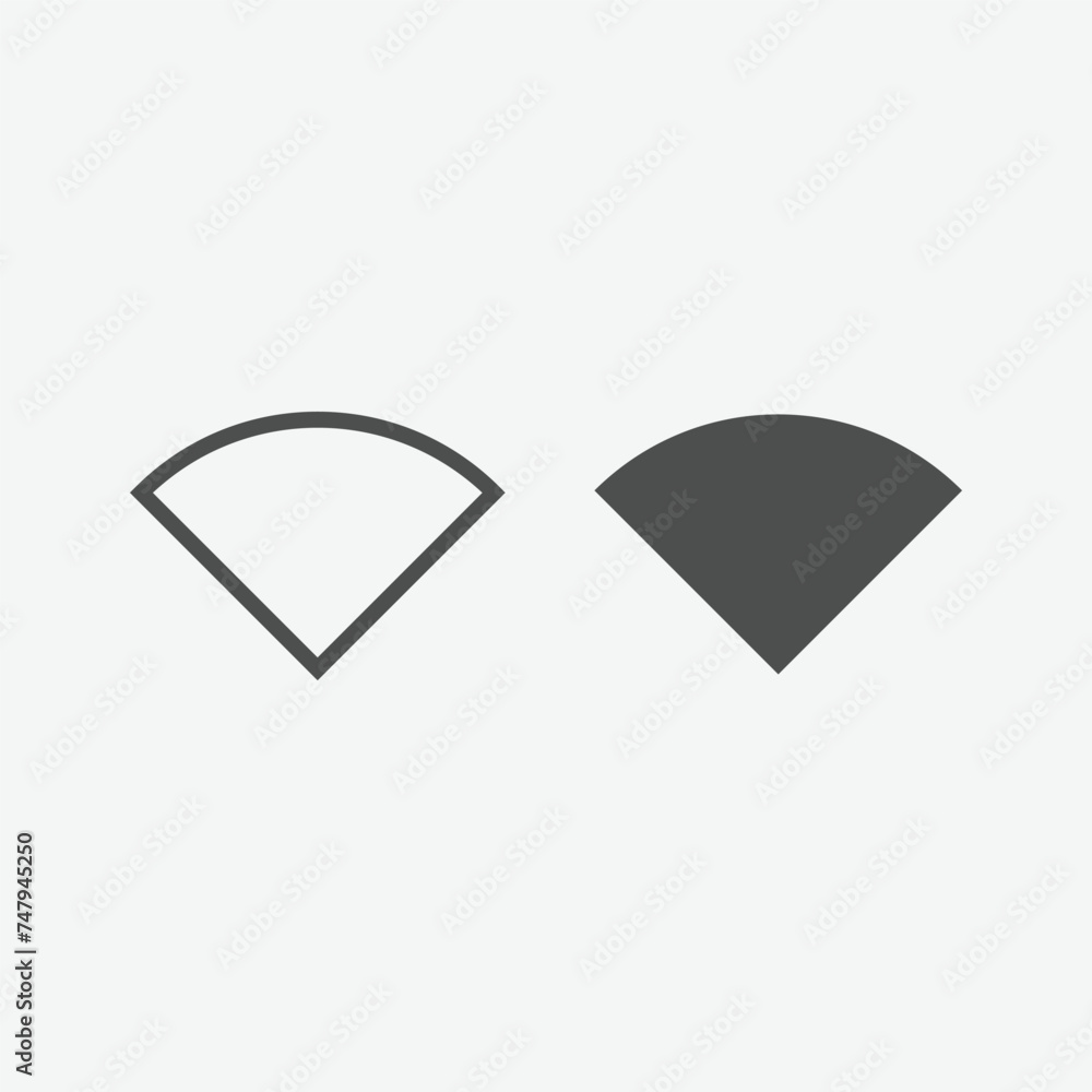 Aufkleber wireless and wifi icon for remote internet access. wifi icon vector, wireless internet sign isolated