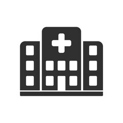 Fototapeta premium Hospital building icon vector illustration