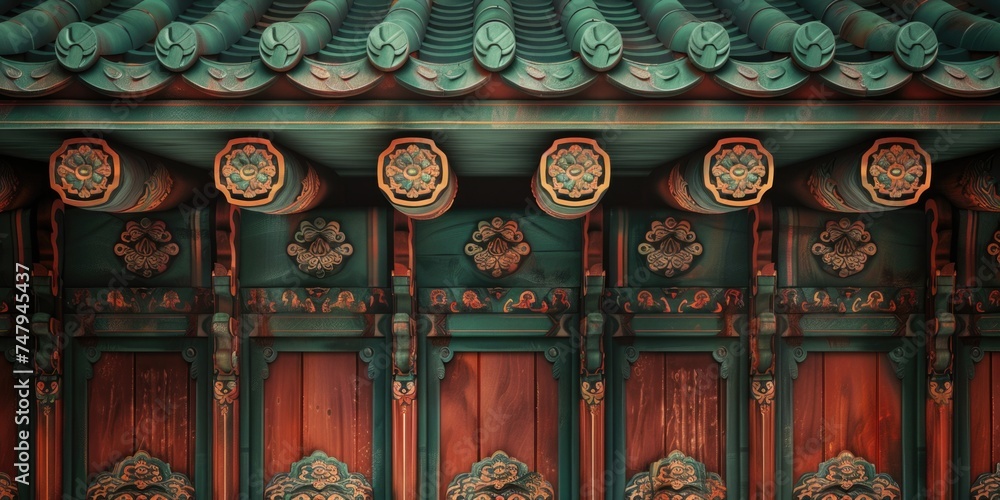 Aufkleber detailed view of a clock on a building, suitable for time management concepts