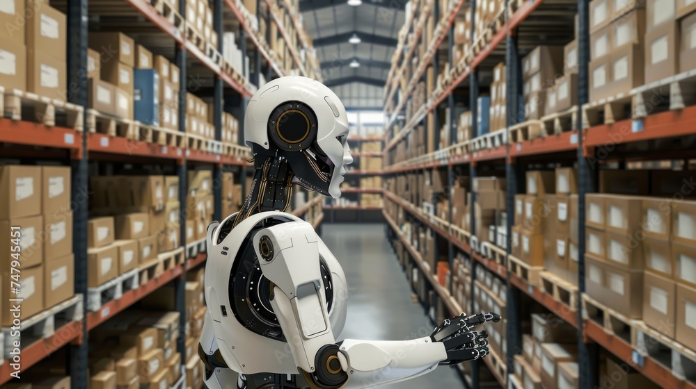 Poster advancements in artificial intelligence and machine learning are transforming to logistic warehouse 