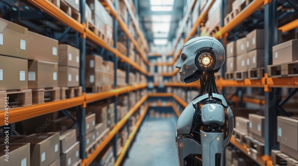 Poster advancements in artificial intelligence and machine learning are transforming to logistic warehouse 