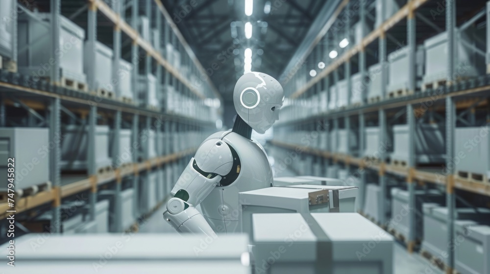 Poster advancements in artificial intelligence and machine learning are transforming to logistic warehouse 
