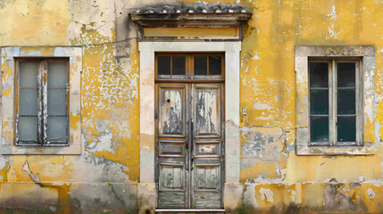 Fototapeta na wymiar Portuguese door and window details. v