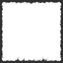 Obraz premium black vector frame without background