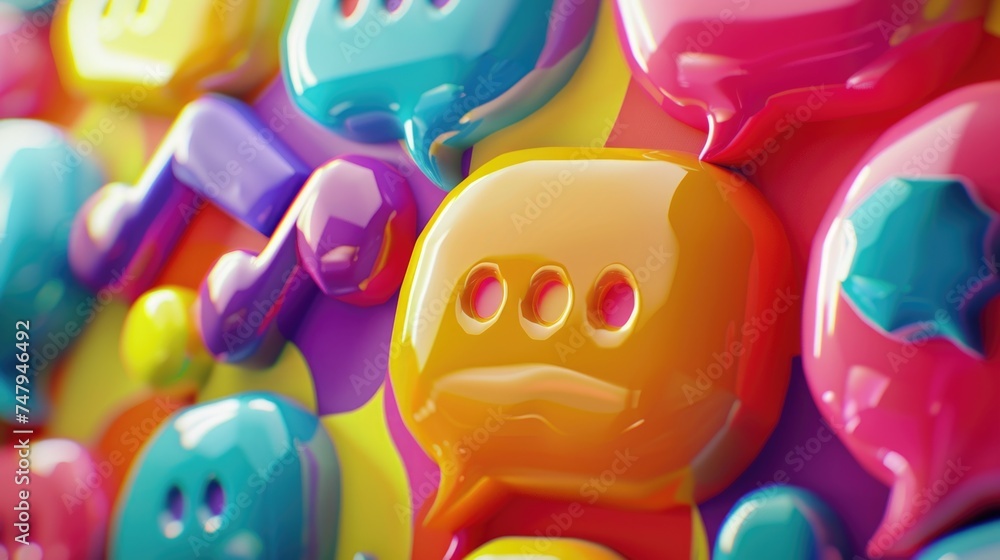 Poster colorful buttons in a close-up view. perfect for fashion or crafting projects