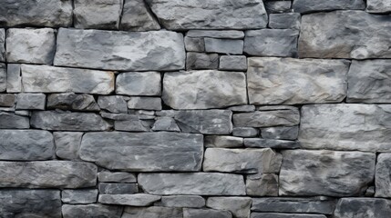 A black and white photo of a stone wall. Suitable for architectural or background use
