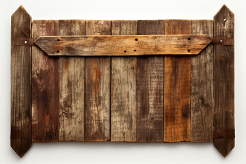 rustic wooden directional sign, website, innovative, organic textures сreated with Generative Ai