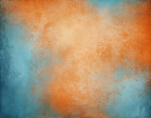 Gradient abstract textured background, shifting from warm orange to cool blue and blues with scuffed elements