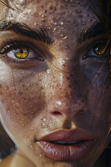 portrait of a person close up to the eye