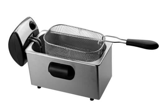 deep fryer isolated on white background ( clipping path)