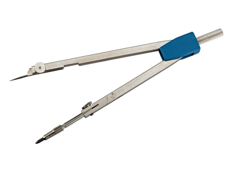 Drawing compasses for graphic design