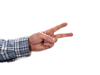 Hand gestures, isolated on white